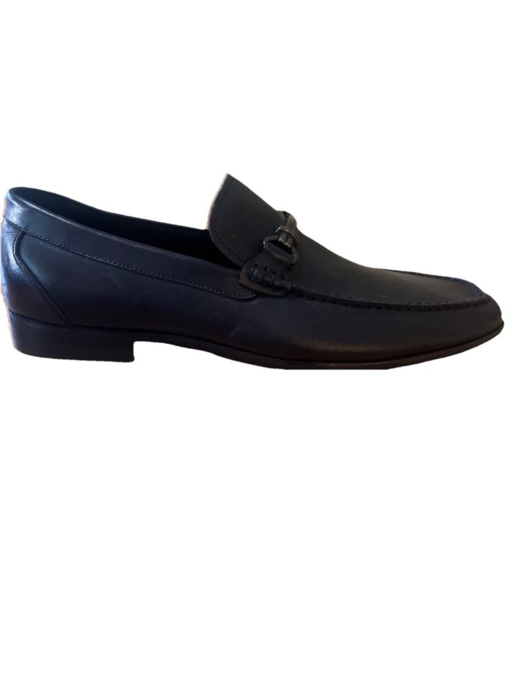 Kenneth Cole Arlie mens Slip On Black Leather Bit Loafer mens 12M Cushioned Exce